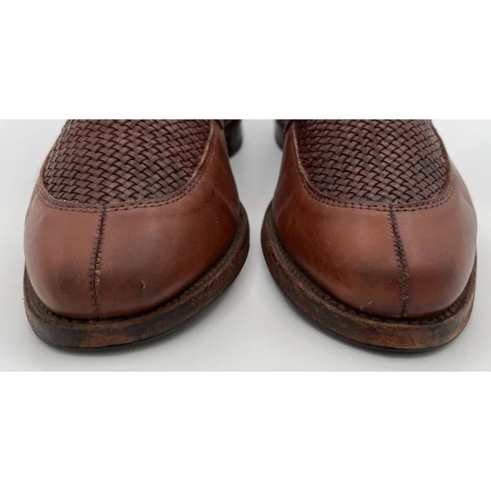 Allen Edmonds Leyland Chili Brown Leather Penny Loafer Dress Shoes Men's 10D